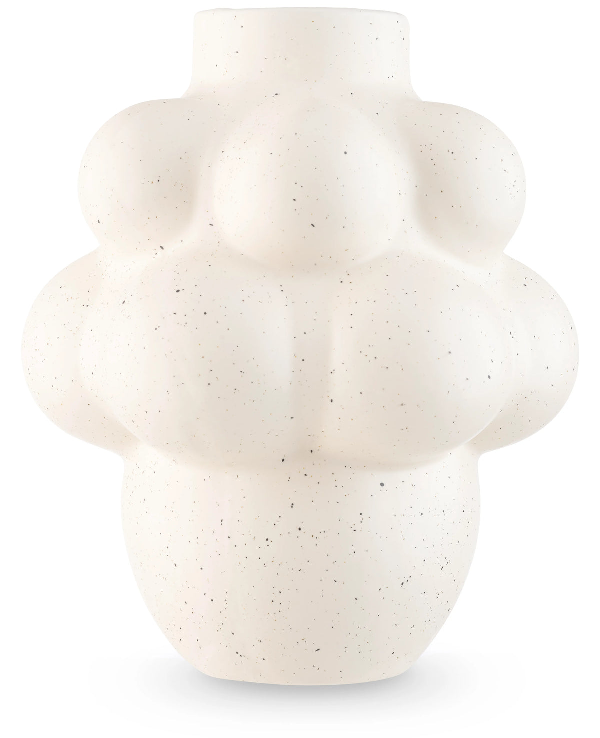 Vasen Stemlight 21 cm beige är en keramisk vas med en matt finish och en unik rund form i beige, perfekt för en minimalistisk inredning.