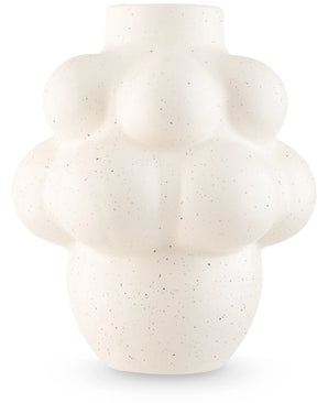 Vasen Stemlight 21 cm beige är en keramisk vas med en matt finish och en unik rund form i beige, perfekt för en minimalistisk inredning.