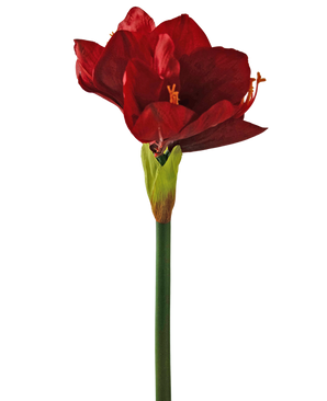 Konstgjord blomma Amaryllis röd 66 cm