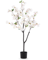 Konstgjord körsbärsblomma 120 cm vit