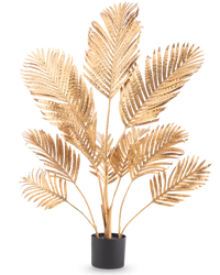 Konstgjord palm Areca guld 120 cm