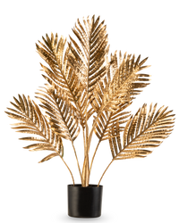 Konstgjord palm Areca guld 80 cm