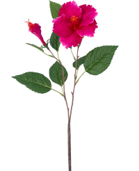 Konstgjord blomma Hibiskus 64 cm rosa