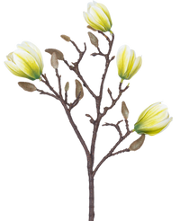 Konstgjord blomma Magnolia 50 cm vit/grön