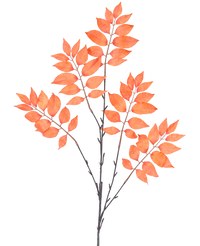 Konstgjord gren Ormbunke förgrenad 83 cm orange