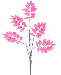 Konstgjord ormbunksgren 83 cm rosa