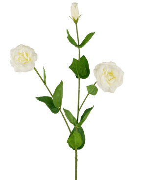 Konstgjord Eustoma Real Touch Vit 72cm