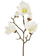 Konstgjord Magnolia Real Touch Vit 72cm