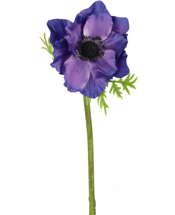 Konstgjord blomma Anemone 43 cm lila