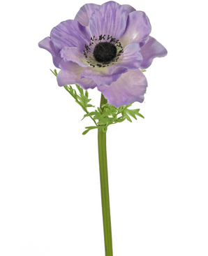 Konstgjord blomma Anemone Deluxe 43 cm lila