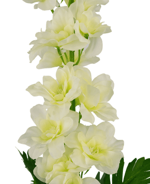 Konstgjord blomma Delphinium 79 cm vit