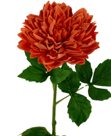 Konstgjord blomma Georgine Real Touch orange 70cm