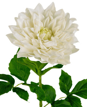 Konstgjord blomma Georgine Real Touch vit 70cm