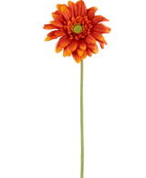 Konstgjord blomma Gerbera mini 47 cm mjuk orange