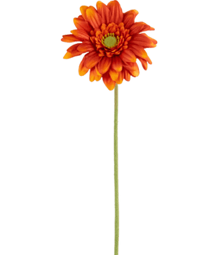 Konstgjord blomma Gerbera mini 47 cm mjuk orange