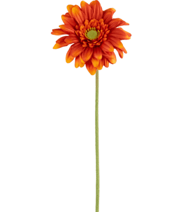 Konstgjord blomma Gerbera mini 47 cm mjuk orange