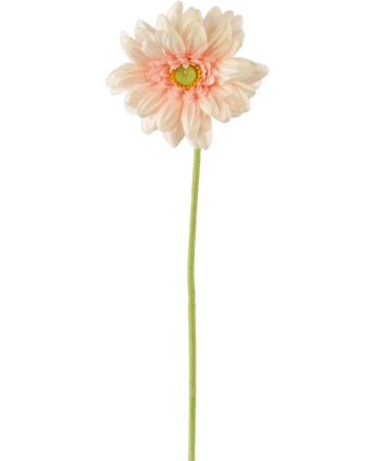 Konstgjord blomma Gerbera mini 47 cm mjukrosa