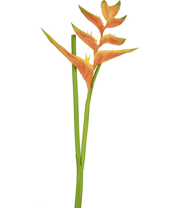 Konstgjord blomma Heliconia 110 cm orange