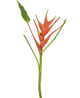 Konstgjord blomma Heliconia 90 cm röd