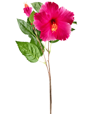 Konstgjord blomma Hibiskus 64 cm rosa