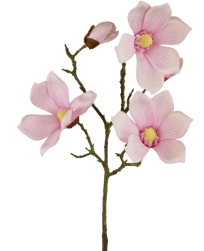 Konstgjord blomma Magnolia Riktig beröring Rosa 72cm