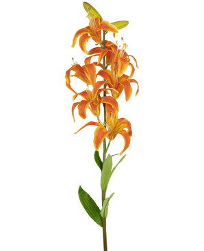 Konstgjord blomma Martagon Lily 78 cm orange