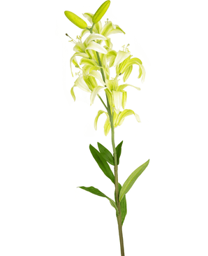 Konstgjord blomma Martagon Lily 78 cm vit