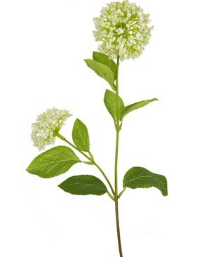 Konstgjord blomma Snowball/Viburnum 70 cm grön/vit