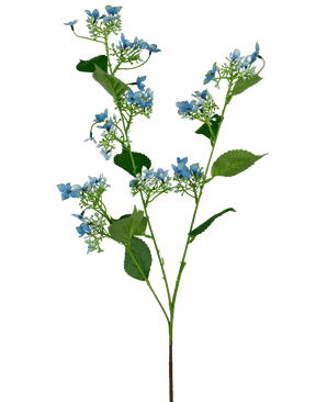 Konstgjord blomma Vild hortensia 93 cm blå