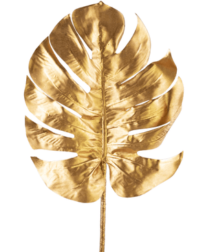 Konstgjord gren Monstera 73 cm guld