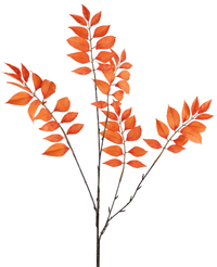 Konstgjord gren Ormbunke förgrenad 83 cm orange