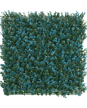 Konstgjord häck Buxus blå 50x50 cm UV