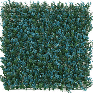 Konstgjord häck Buxus blå 50x50 cm UV