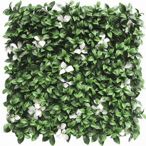 Konstgjord häck Gardenia med vit blomma 50x50 cm UV