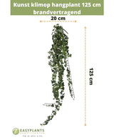 Konstgjord hängande murgröna 125 cm brandhämmande