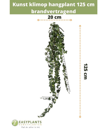 Konstgjord hängande murgröna 125 cm brandhämmande