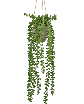 Konstgjord hängande växt Senecio i kruka 55 cm