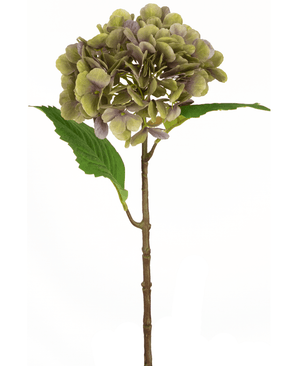 Konstgjord hortensia Deluxe 55 cm grön/lila