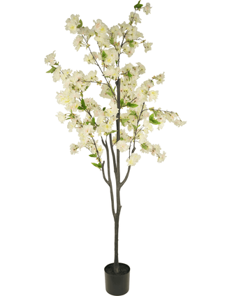 Konstgjord körsbärsblomma 180 cm vit