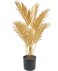 Konstgjord palm Areca guld 80 cm