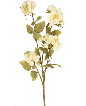 Konstgjord rosengren 72 cm vit