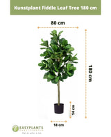 Konstgjord tobaksplanta Ficus Lyrate 180 cm