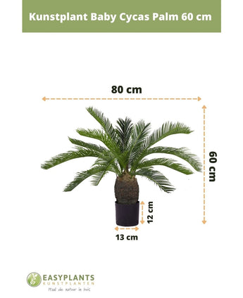 Konstgjord växt Baby Cycas Palm 60 cm