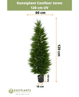 Konstgjord växt Barrträdstorn 120 cm UV