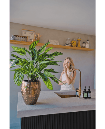 Konstgjord växt Calathea Makoyana Deluxe 75 cm