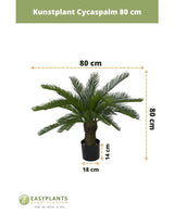 Konstgjord växt Cycad palm 80 cm