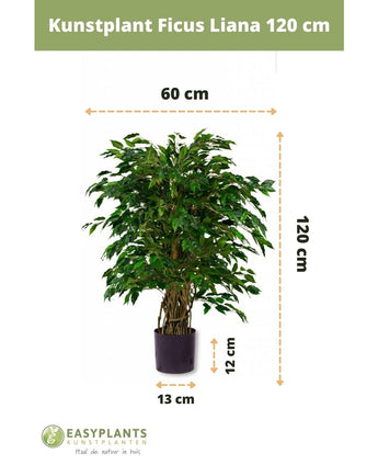 Konstgjord växt Ficus Liana 120 cm