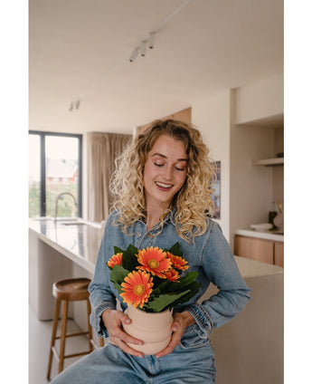 Konstgjord växt Gerbera 28 cm orange