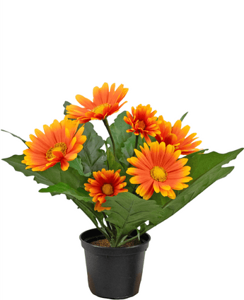 Konstgjord växt Gerbera 28 cm orange