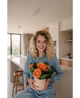 Konstgjord växt Gerbera 28 cm orange